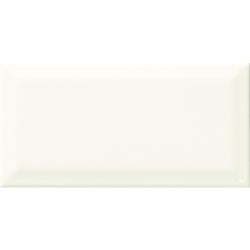 Керамическая плитка настенная, белая, 10х20 см ALMERA CERAMICA Biselado & Monocolor  GMS1201B Biselado White (345004)