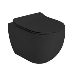 Унитаз подвесной без ободка AXA Glomp Mini Black matt (201207)