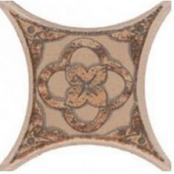 Декор керамогранитный напольный, коричневый, 6,7х6,7 см AZULEV Estrella Umbria (130708)