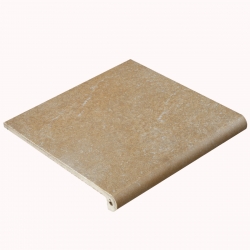 Ступень керамическая коричневая 33x33 см EXAGRES Stone Peldano Fior. Ml.Ocre (330826)