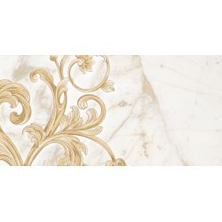 Декор керамический настенный, белый, 30х60 см GOLDEN TILE Saint Laurent Decor №3 white 9А0331 (9А0331)
