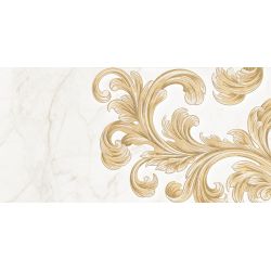 Декор керамический настенный, белый, 30х60 см GOLDEN TILE Saint Laurent Decor №1 white 9А0311 (9А0311)