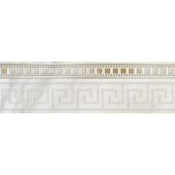 Фриз керамический настенный, белый, 9х30 см GOLDEN TILE Каррара (Е50311)