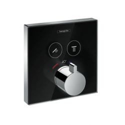 Термостат для 2 потребителей ВЧ HANSGROHE ShowerSelect Glass (15738600)
