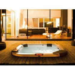 Гидромассажный бассейн с теплообменником, встраиваемый, 230х2150х90 см JACUZZI Santorini Pro (9444-828)