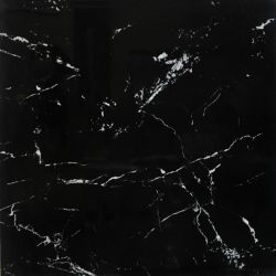 Керамогранитная плитка напольная, черная, 60х60 см KALE Marble (63401)