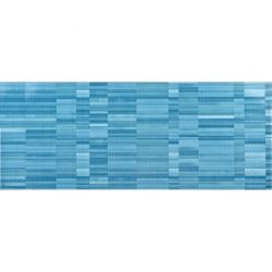 Керамическая плитка настенная, голубая, 20х50 см KALE Pixel Turquoise (FON-9206)