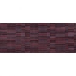 Керамическая плитка настенная, фиолетовая, 20х50 см KALE Pixel Aubergine (FON-9207)