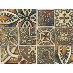 Декоративная керамическая плитка настенная, коричневая, 20x20 см MAINZU Bolonia Decor Medievo Mix (224741)
