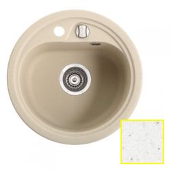 Гранитная кухонная мойка, цвет белый, 450x450x210 мм MARMORIN Vask (260803006)