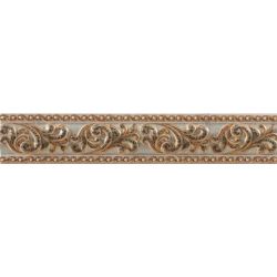 Фриз керамический настенный, коричневый, 6x31,6 см PAMESA La Maison List Tissu Esmeralda (275987)
