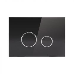 Смывная клавиша Q-TAP Nest Black glass (QT0111V1163GB)