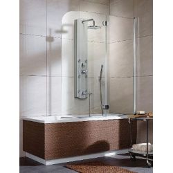 Двухэлементная шторка для ванной правая, стекло прозрачное, 130х152 см RADAWAY Eos PND R (205202-101R)