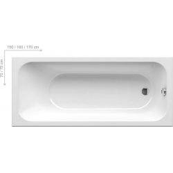 Ванна акриловая 160 RAVAK Chrome Slim (C731300000)