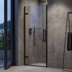 Душові двері 100 RAVAK Cool! COSD2-100 чорний+Transparent (X0VVAC300Z1)